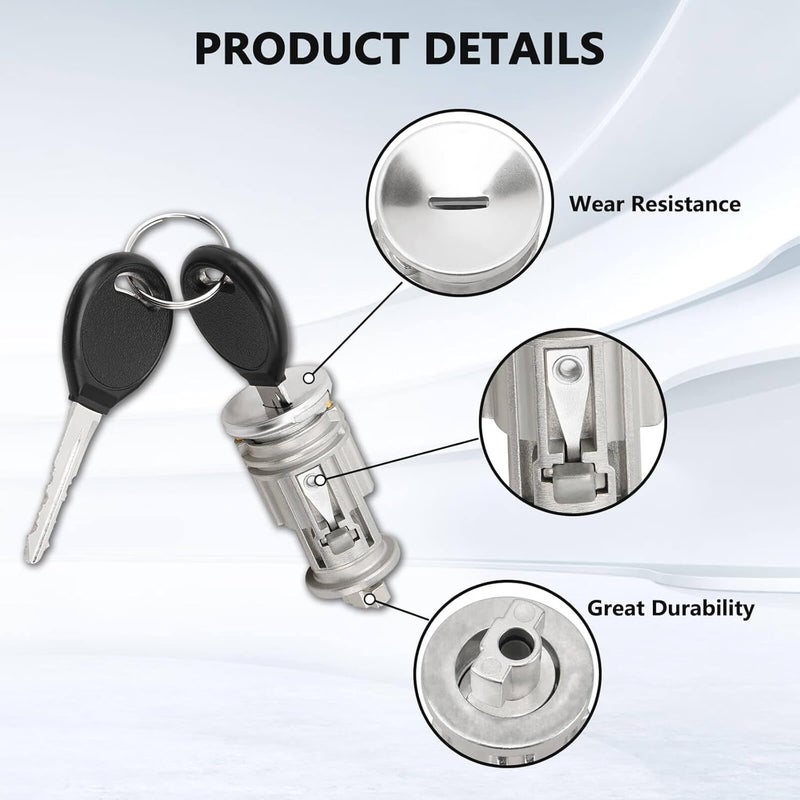 RAMATA Ignition Lock Cylinder Switch & 2 Keys compatible with 2001 2002 2003 2004 2005 2006 2007 2008 2009 2010 Dodge Ram Durango Dakota Chrysler Aspen& Mitsubishi Raider, Replace # 924-709, 5018702AA - Image 5